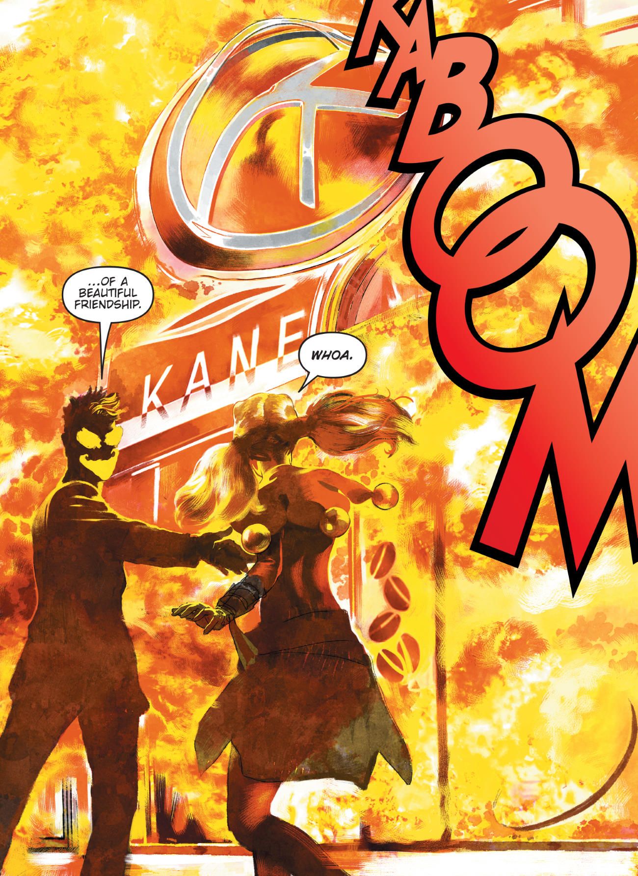Harley Quinn Breaking Glass Joker Fire