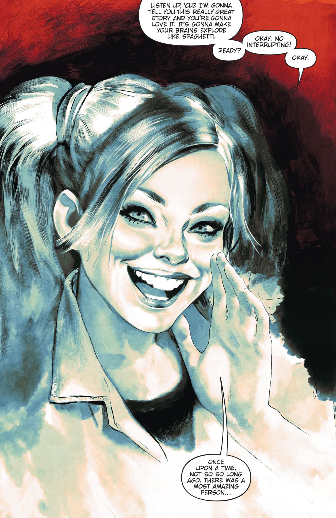 Harley Quinn Teen Breaking Glass Comic