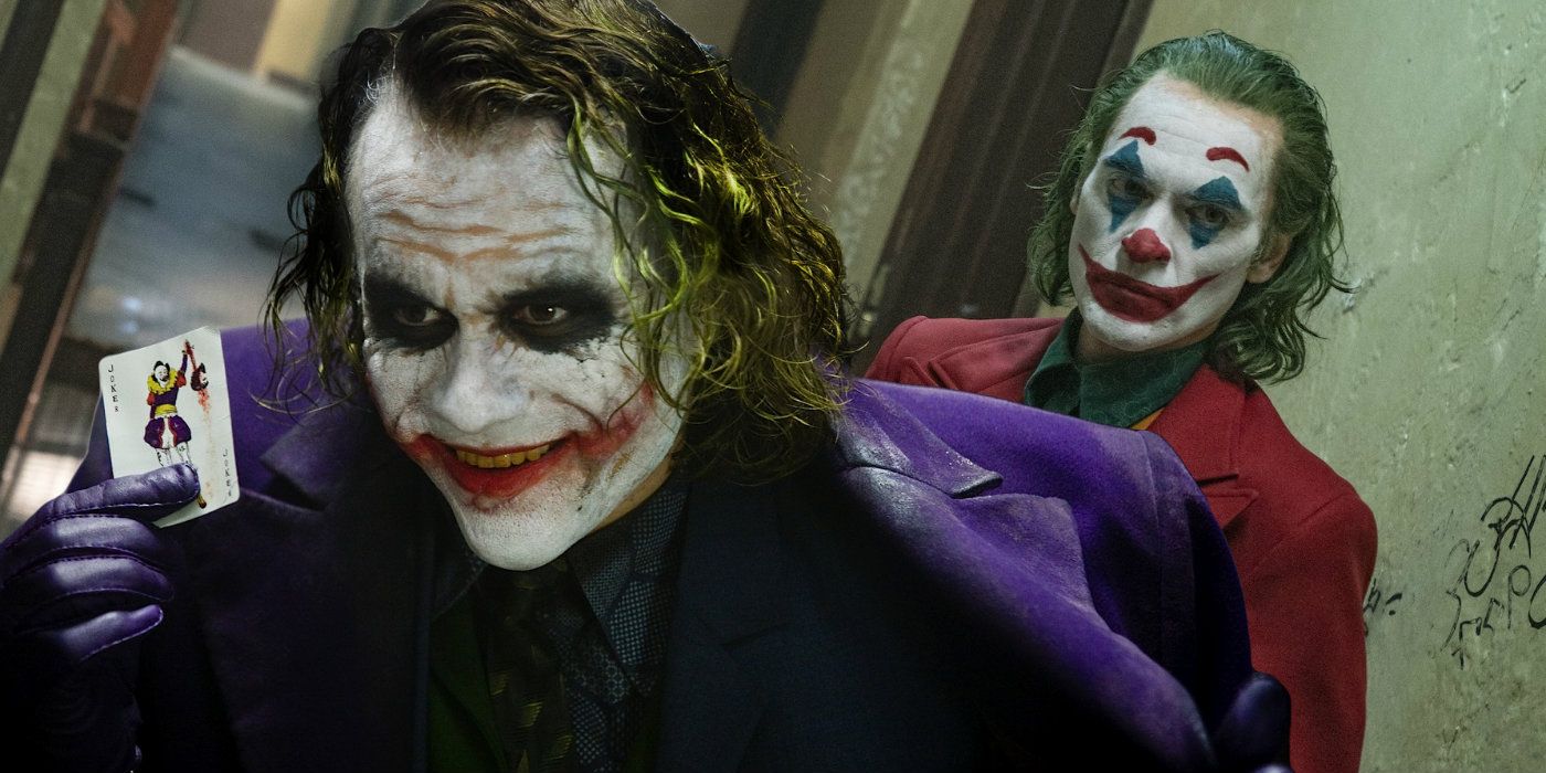 Heath Ledger and Joaquin Phoeinx Joker