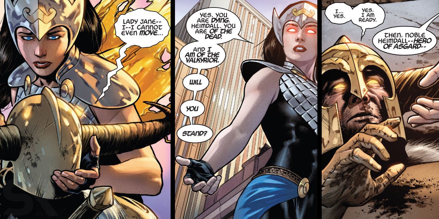 Heimdall Death in Valkyrie Comic