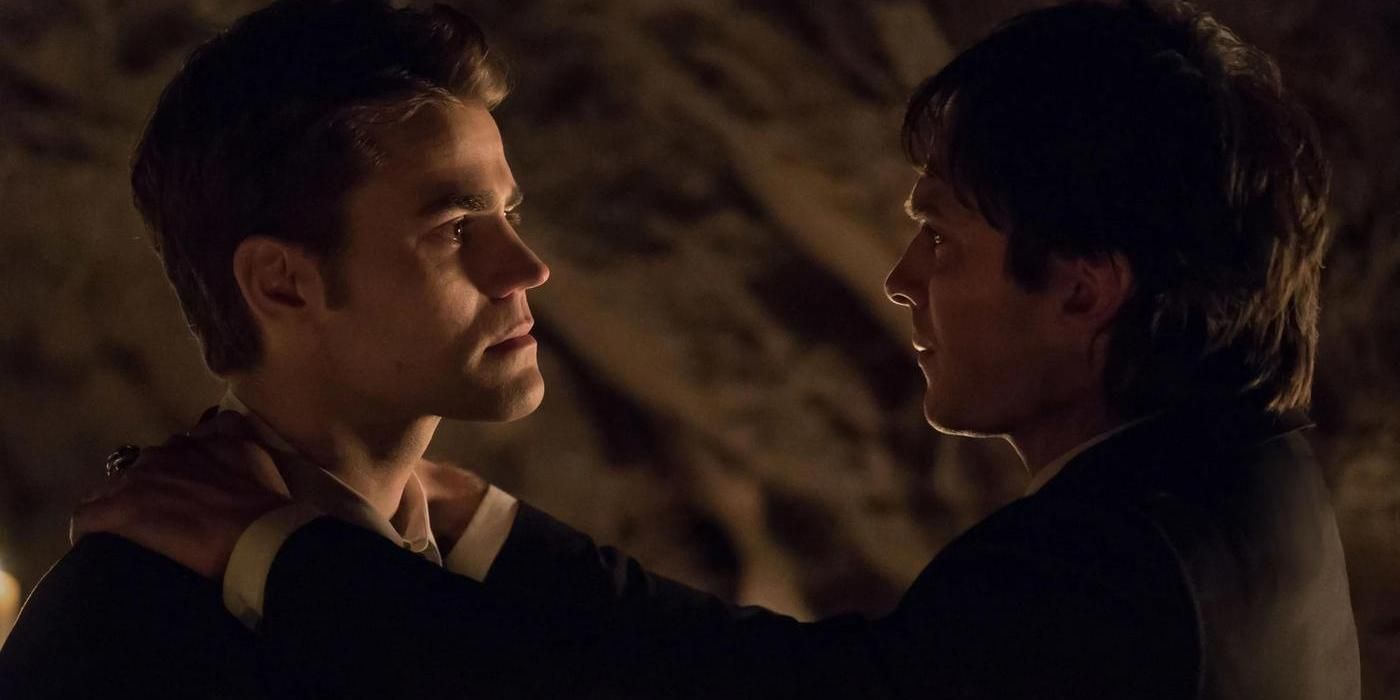 Damon compels Stefan to leave in The Vampire Diaries 