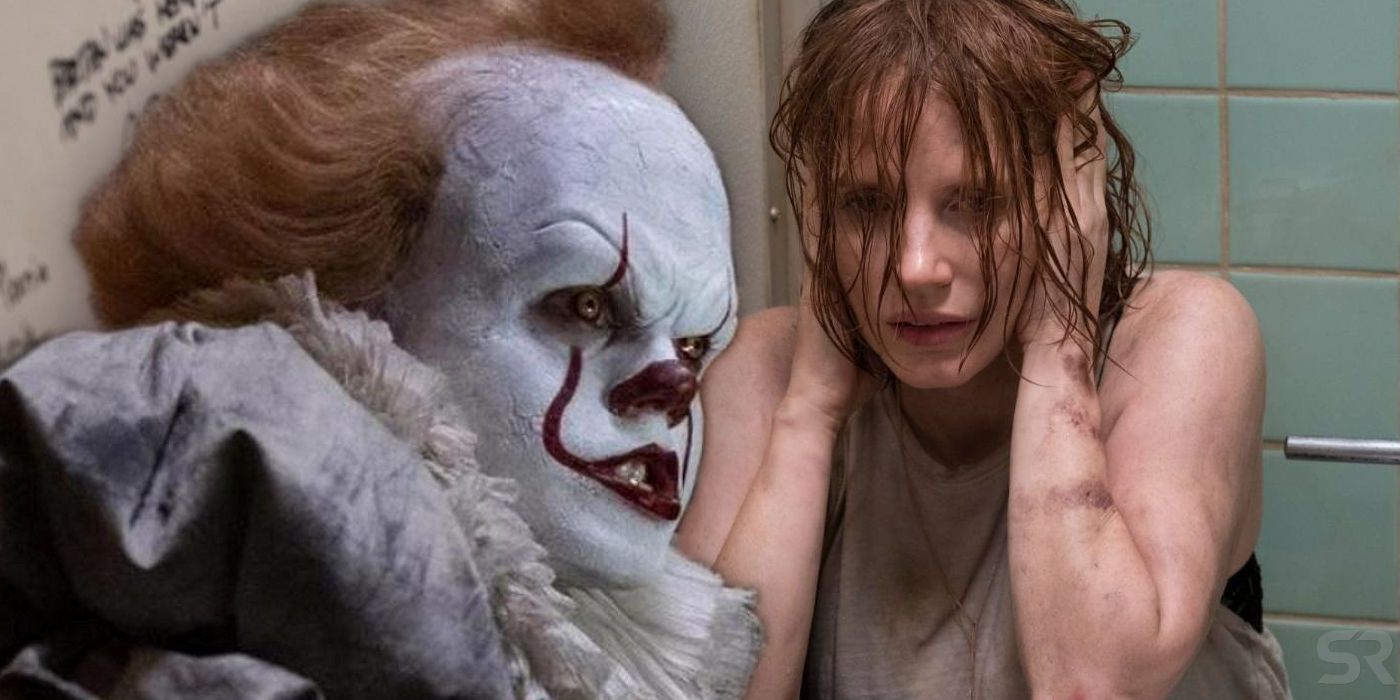 IT Chapter 2 Pennywise and Jessica Chastain as Beverly