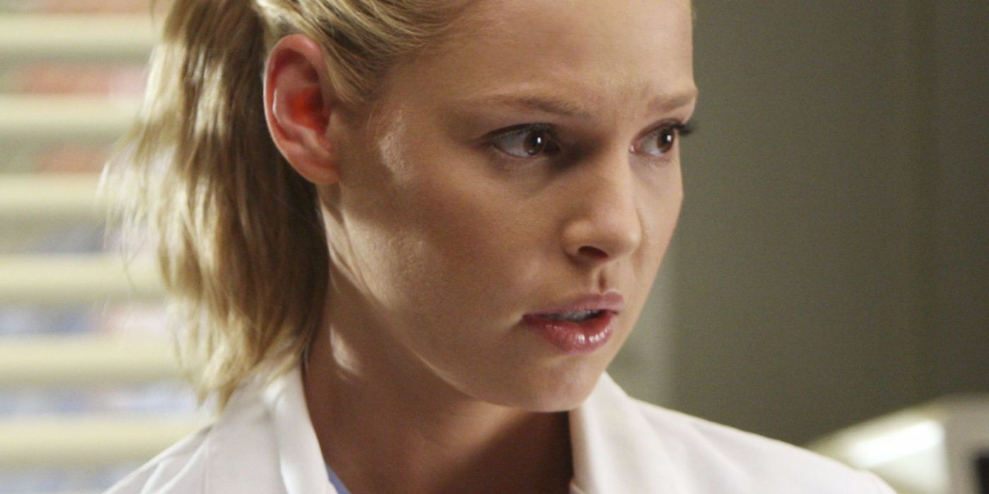 Izzie Stevens looking scared on Grey's Anatomy