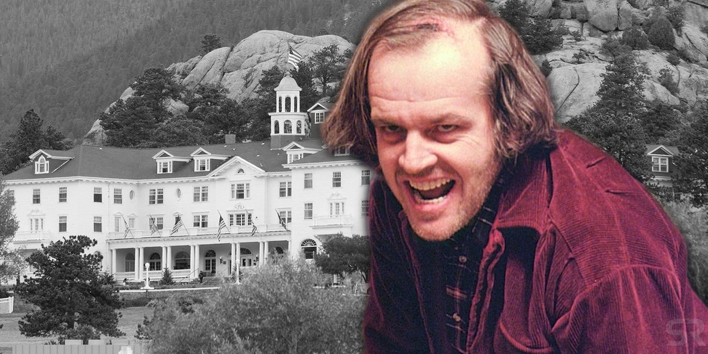 Jack Nicholson as Jack Torrance in The Shining with The Stanley Hotel