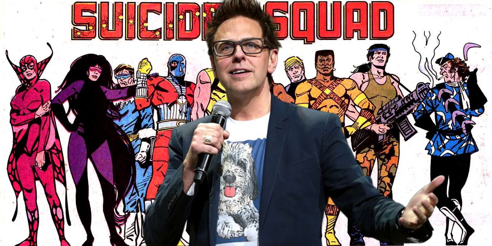 James Gunn and classic Suicide Squad team from 1980s comics