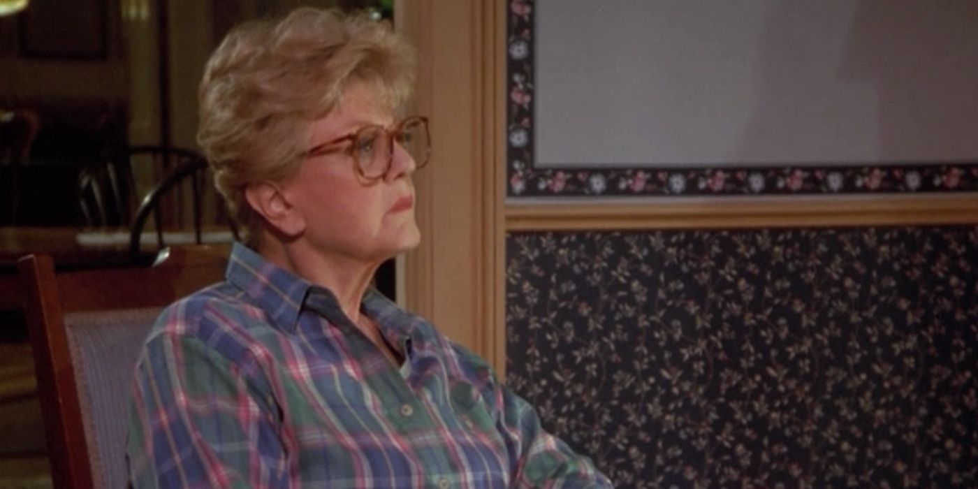Jessica Fletcher lost in thought in Murder, She Wrote