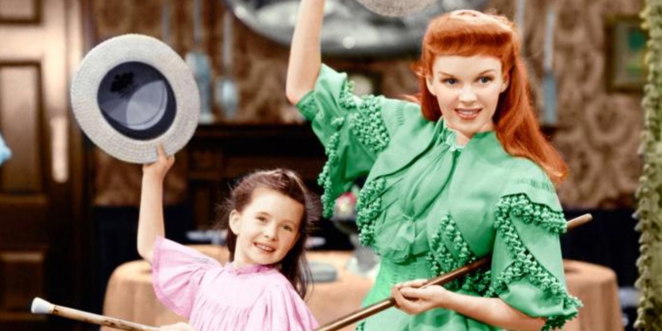 Judy Garland And Margaret OBrien In Meet Me In St Louis