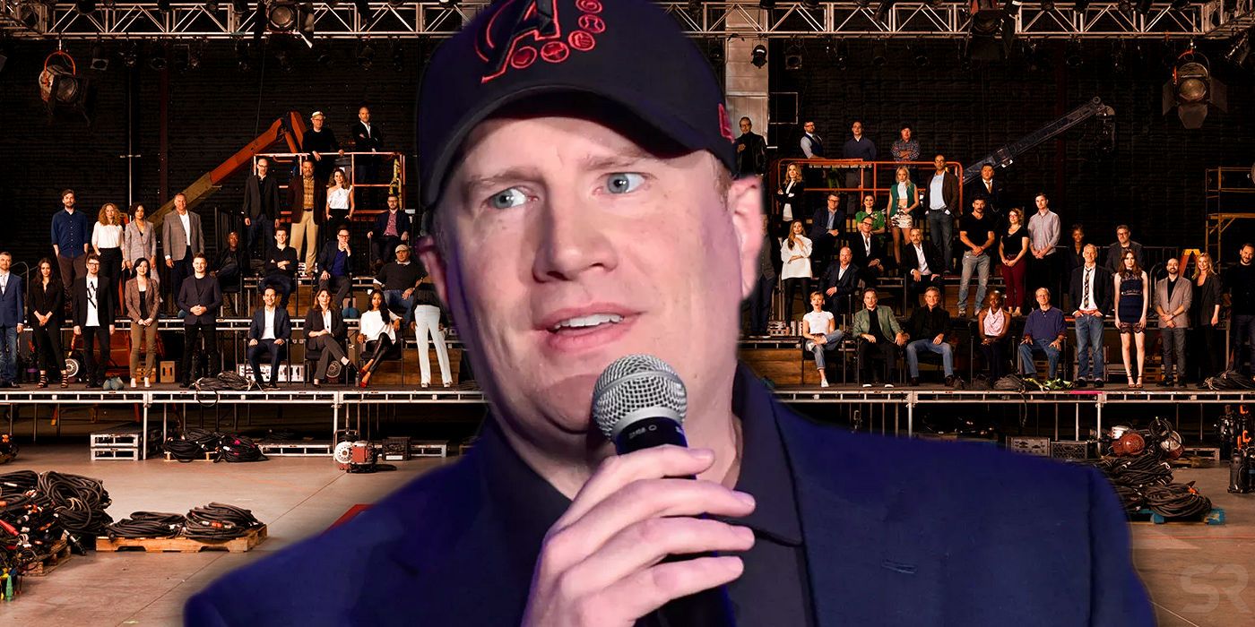 Kevin Feige Marvel Studios 10 Year Cast Photo