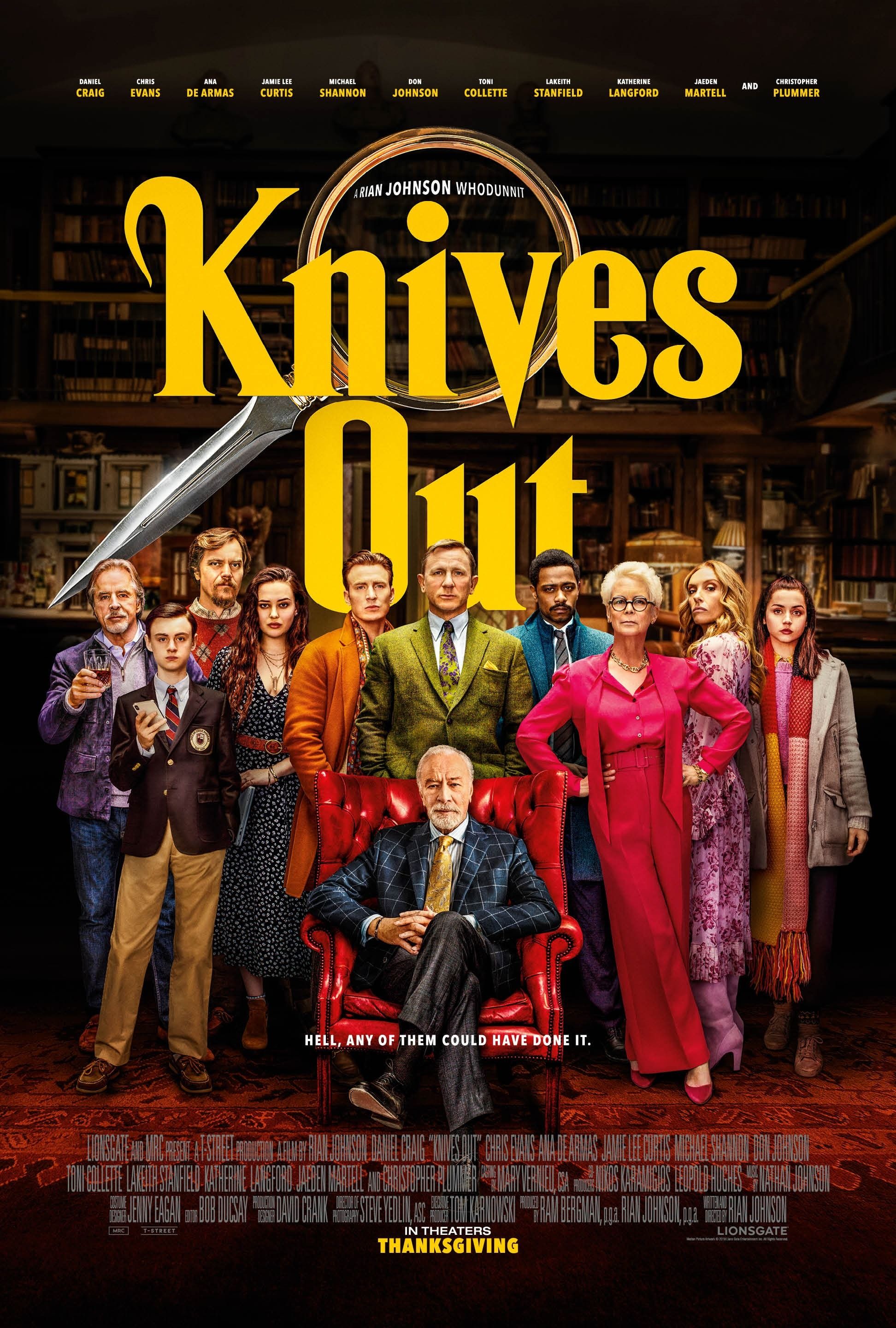 Affiche finale du film Knives Out