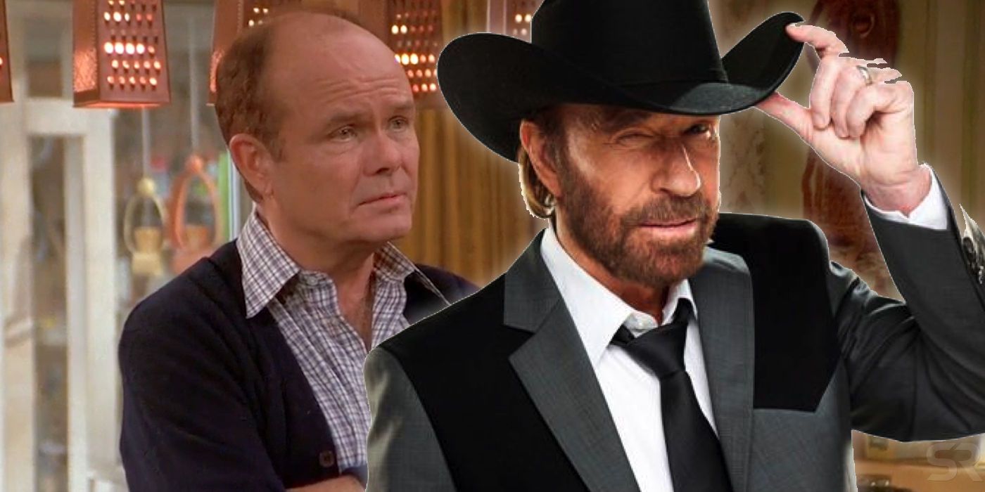 Kurtwood Smith as Red Forman in That 70s Show and Chuck Norris