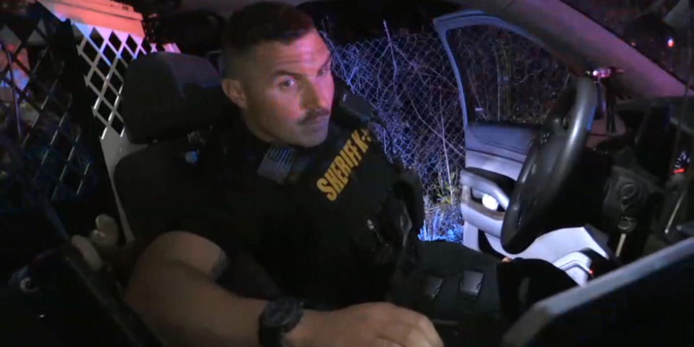 A cop gets in his car from Live PD