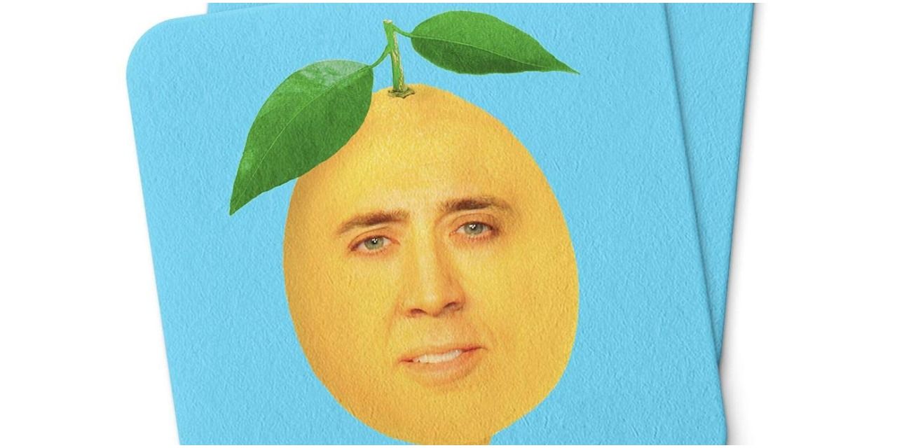 Lemon Nicolas Cage Coaster
