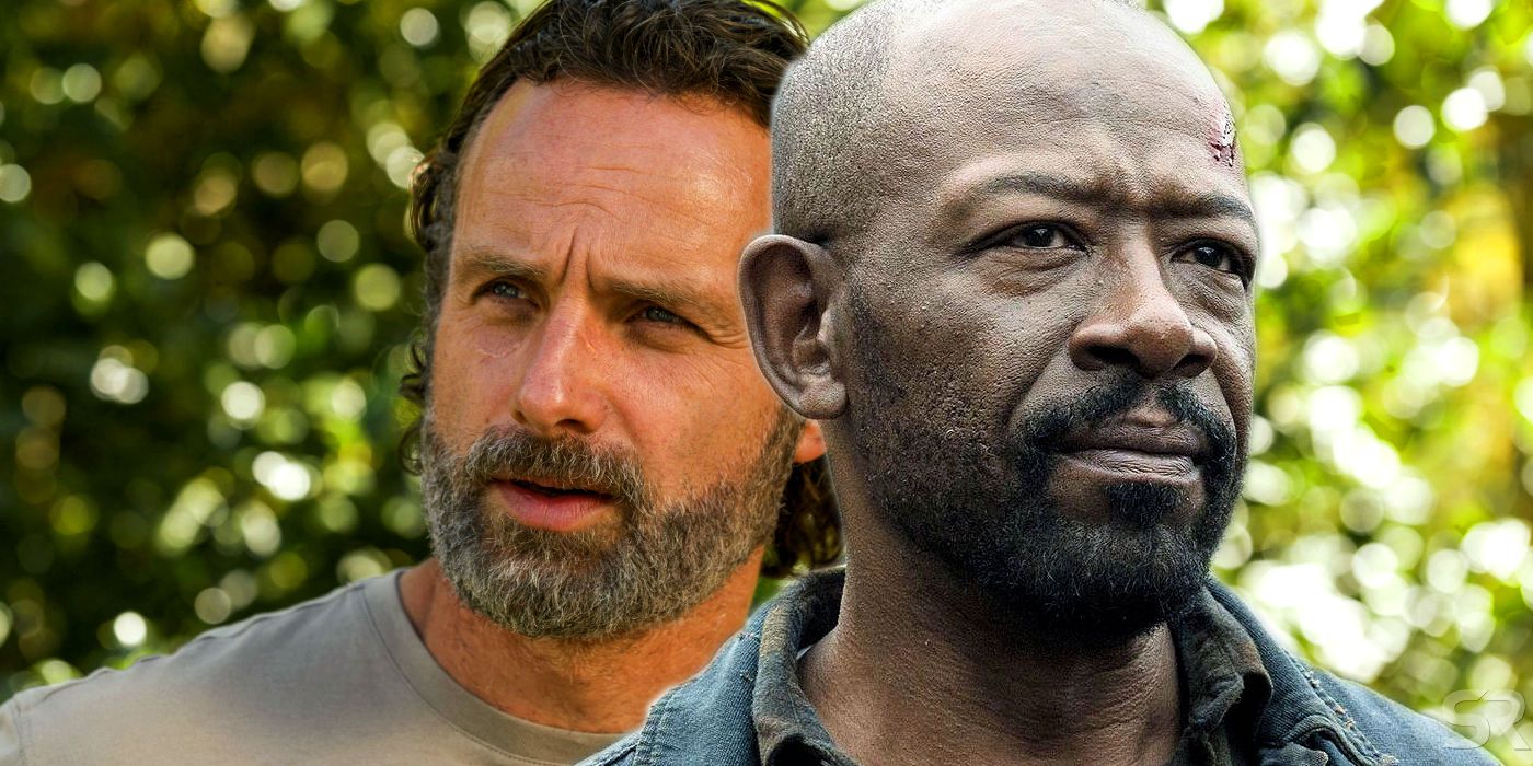 Lennie James as Morgan and Andrew Lincoln as Rick Grimes