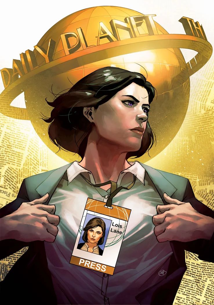 Lois Lane Comic Cover Superman Pose