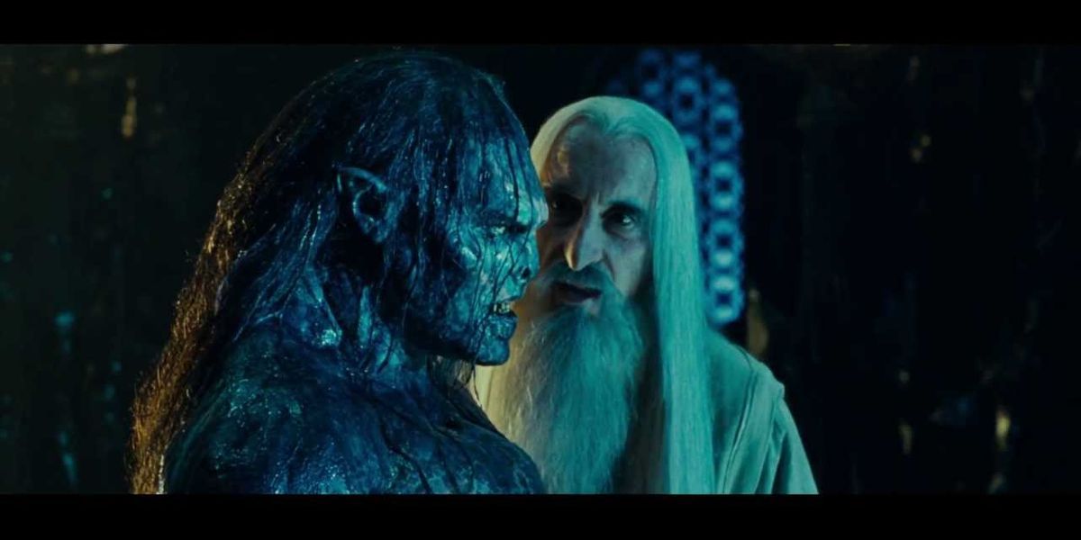 Lurtz and Saruman from The Lord of the Rings The Fellowship of the Ring