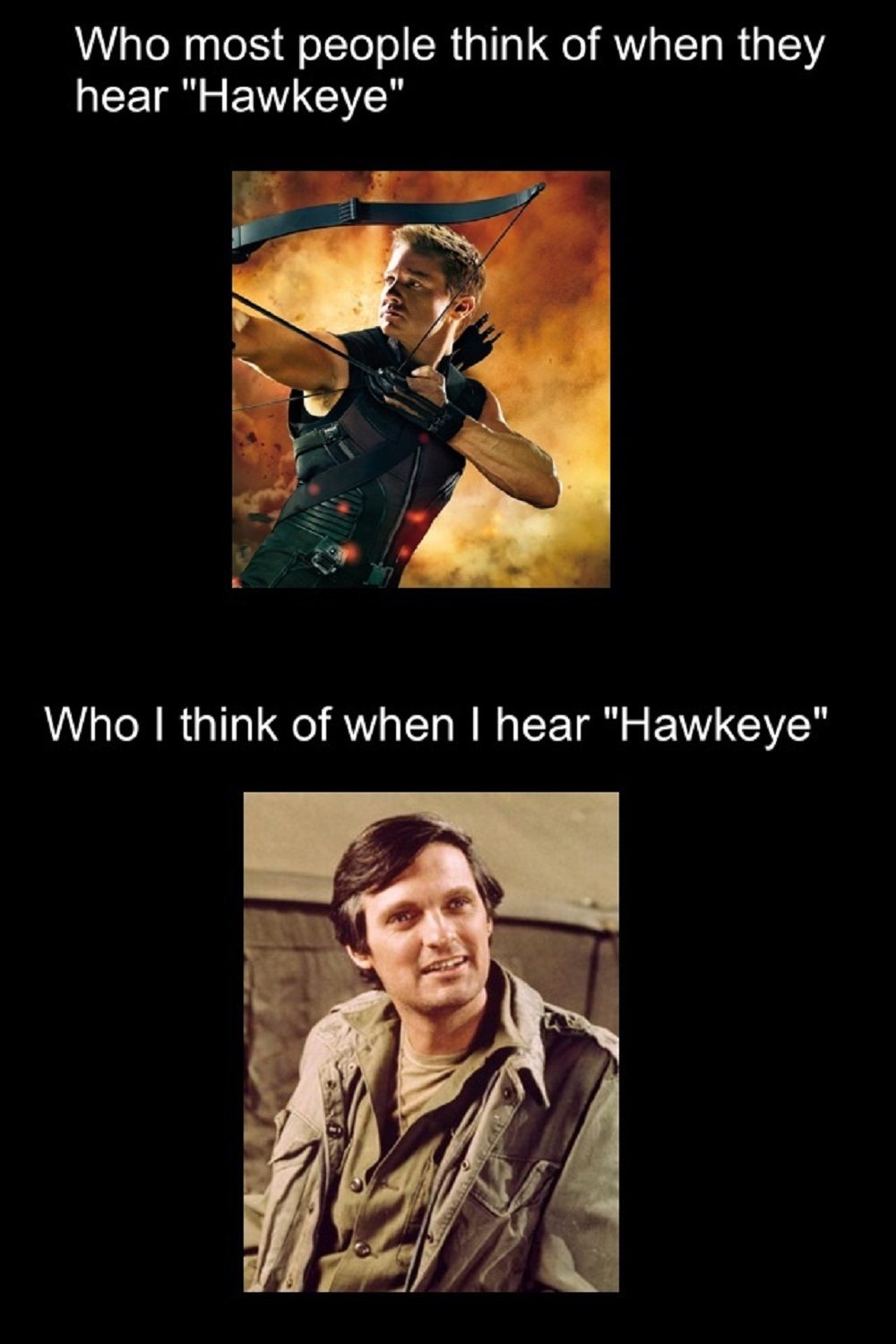 MASH Hawkeye Meme vs avengers