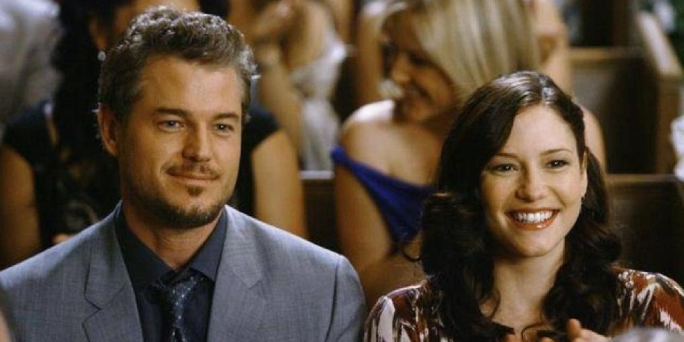 Mark and Lexie smiling together on Grey's Anatomy