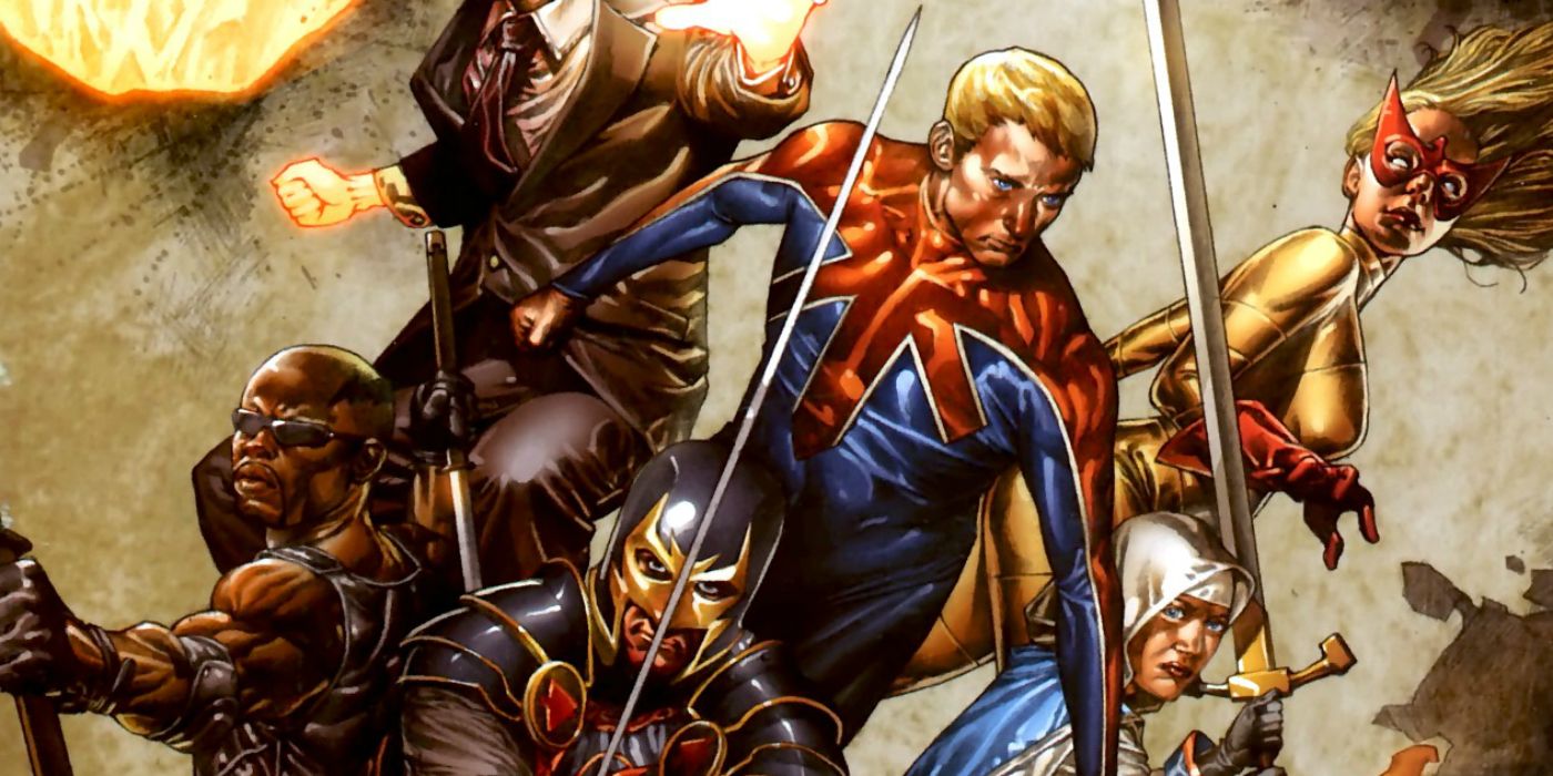 Captain Britain, Black Knight and the rest of MI-13 in Marvel Comics