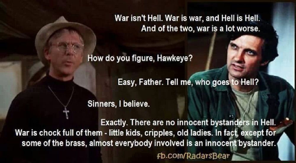 Mash Father Mulcahay and Hawkeye Meme