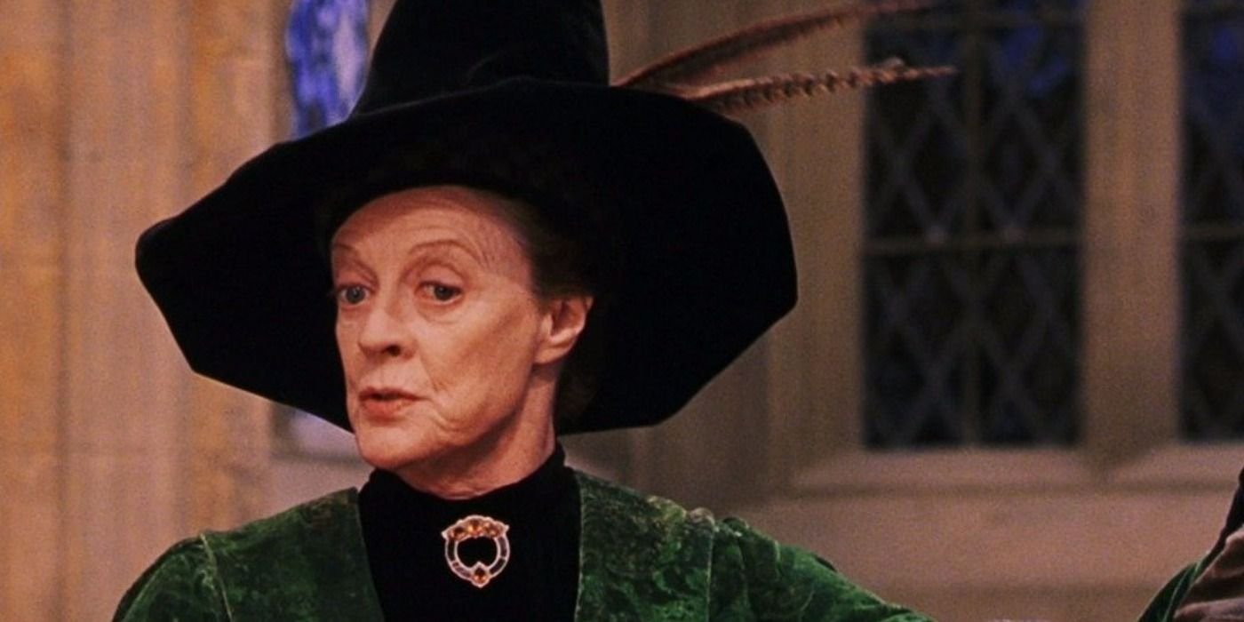 Image Of Professor McGonagall Looking Suspiciously In Harry Potter