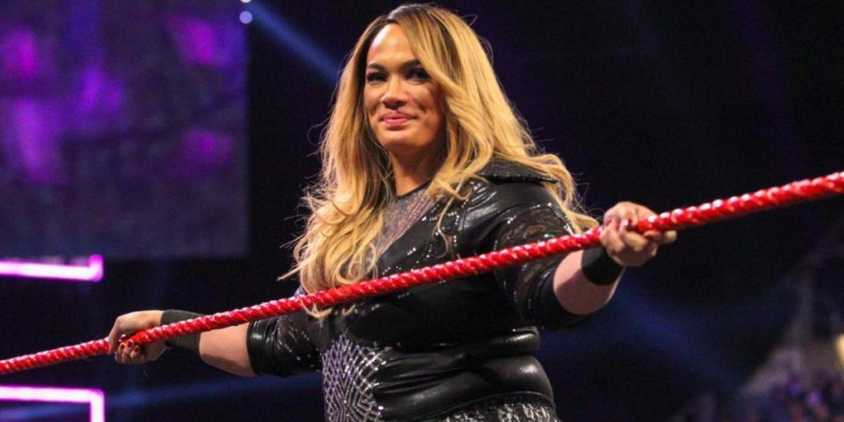 Nia Jax inside of a WWE ring