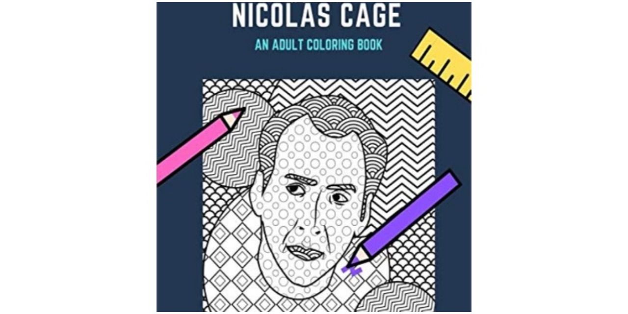 Nicolas Cage Adult Coloring Book