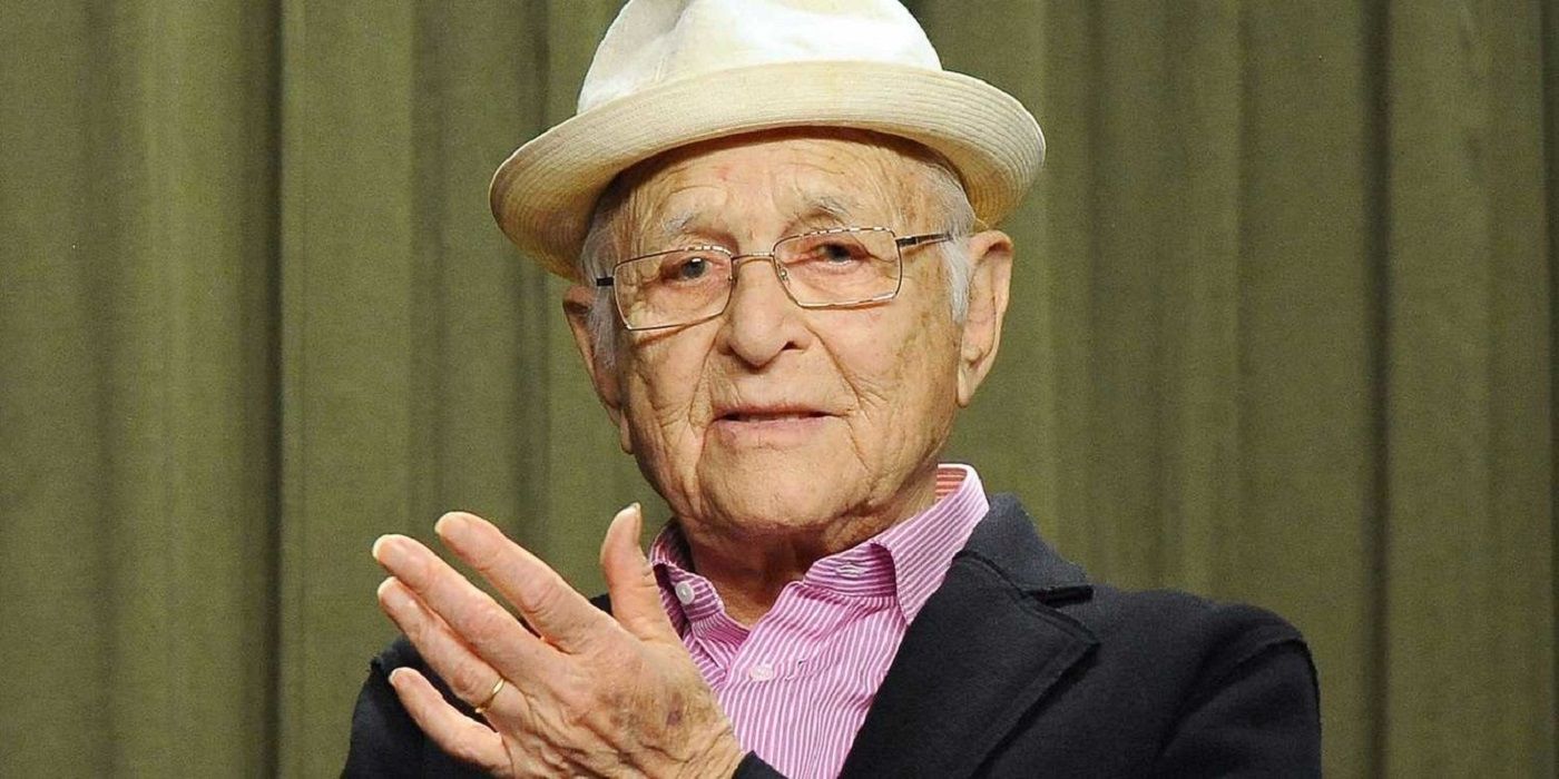 Norman Lear being interviewed