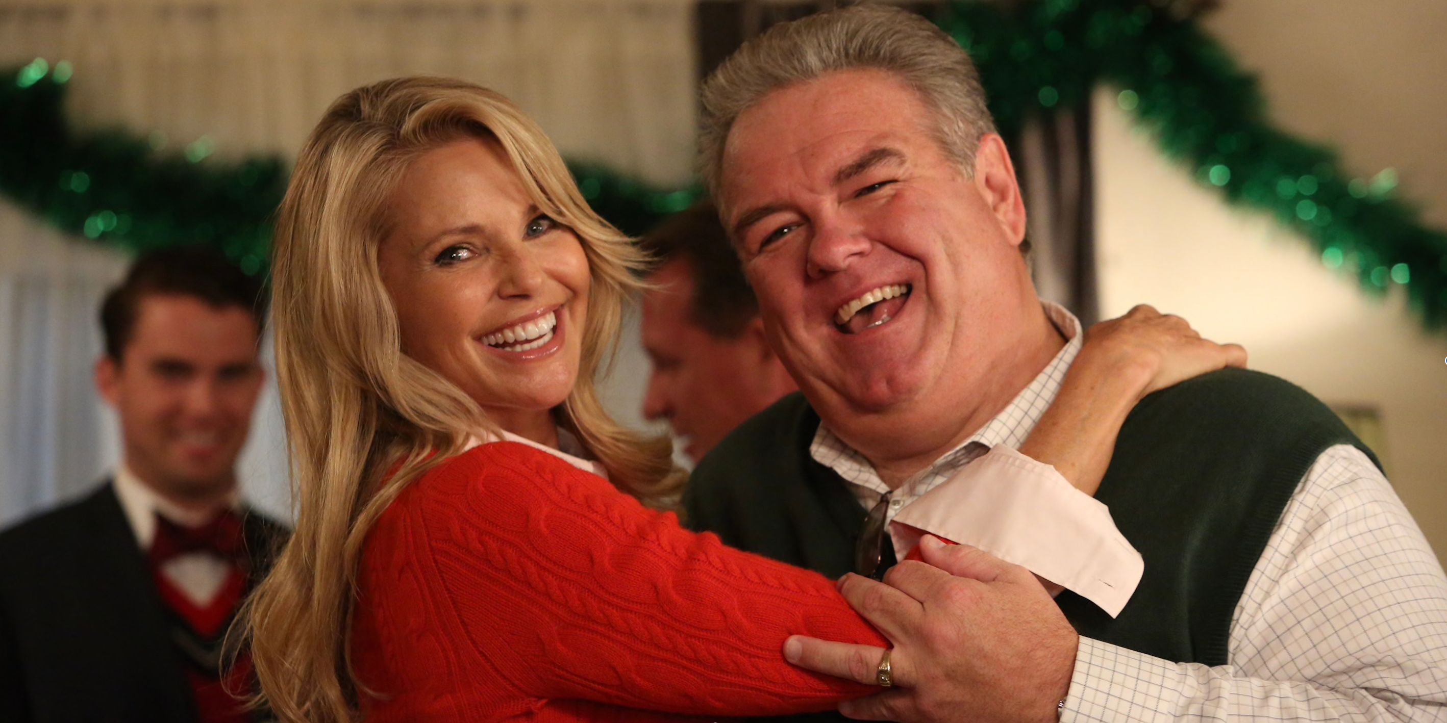 Jerry and Gaule smiling in Parks and Recreation.