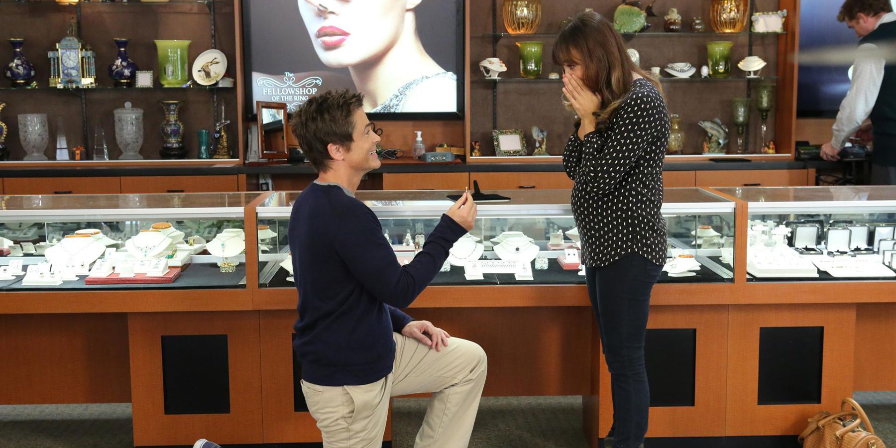 Chris proposing to Ann in Parks and Recreation.