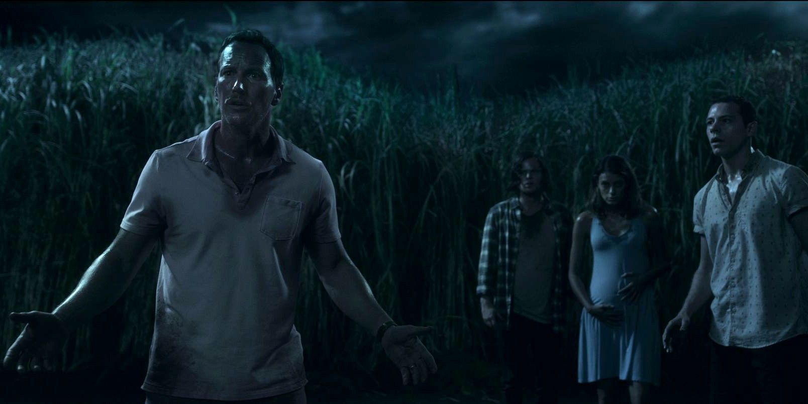 Patrick Wilson Avery Whitted Harrison Gilbertson and Laysla De Oliveira in In the Tall Grass