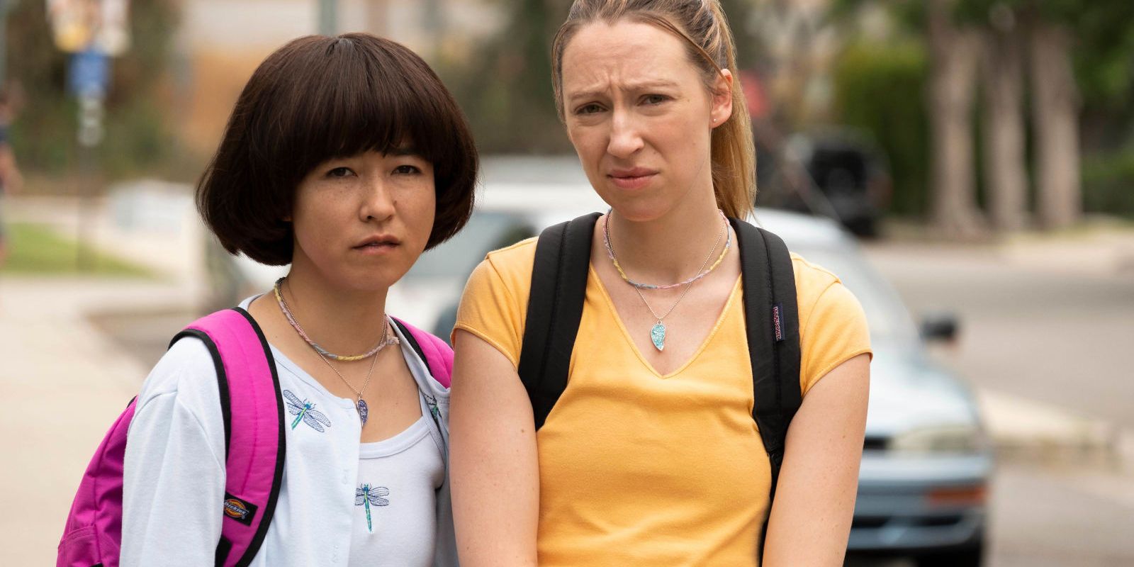 Anna and Maya look on in Pen15