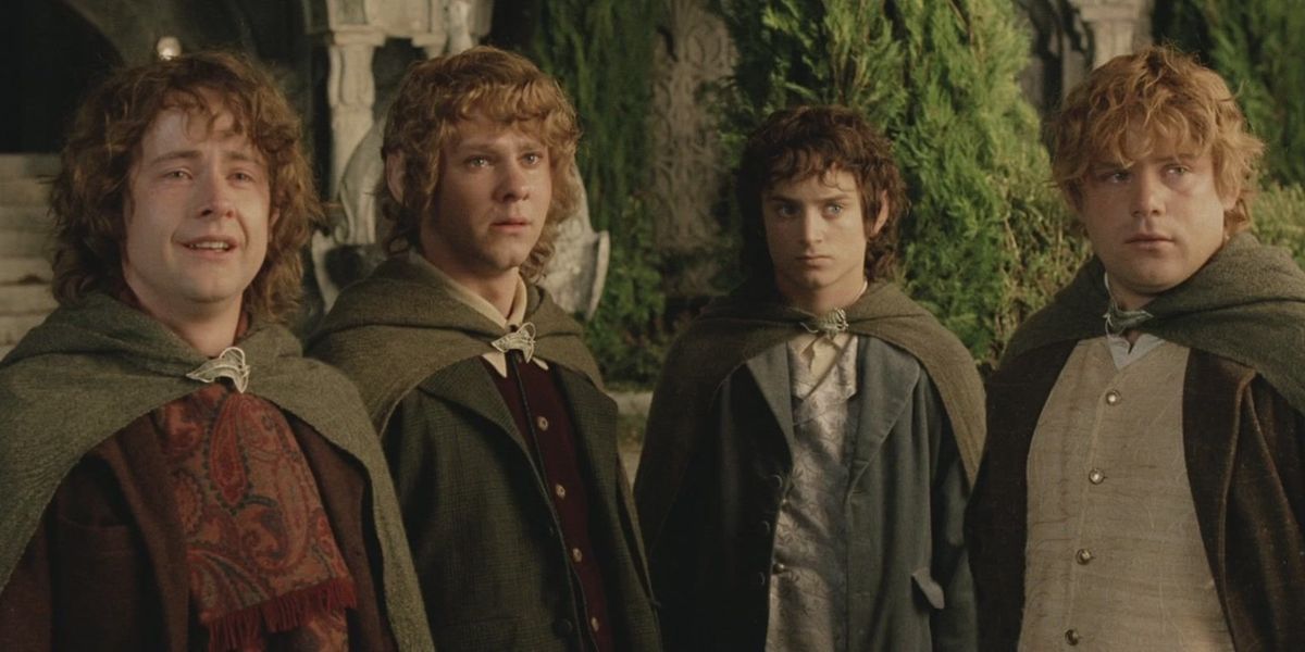 Merry, Pippin, Frodo, and Sam.
