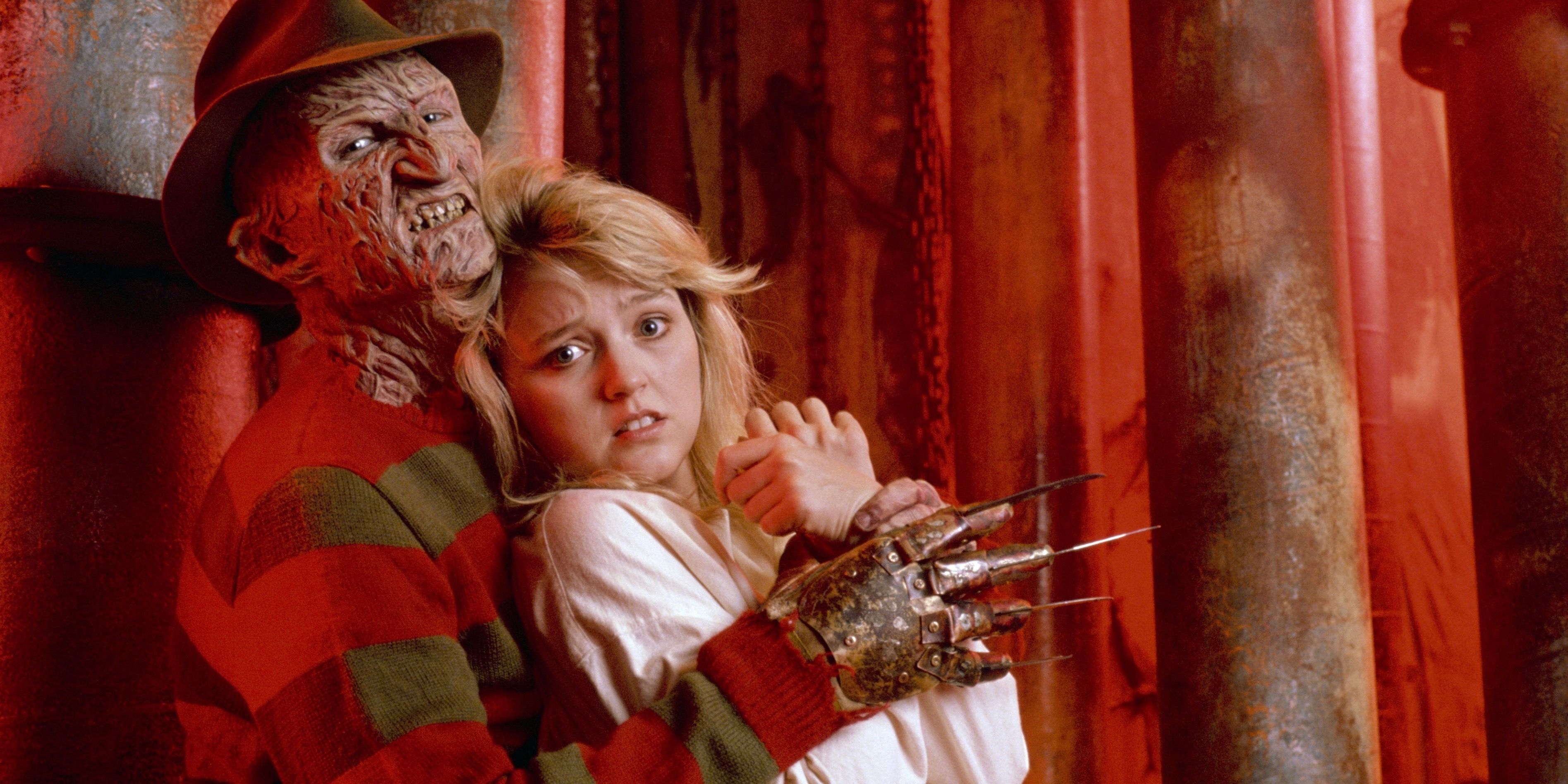 Robert Englund as Freddy Krueger and Tuesday Knight as Kristen in A Nightmare on Elm Street 4 The Dream Master