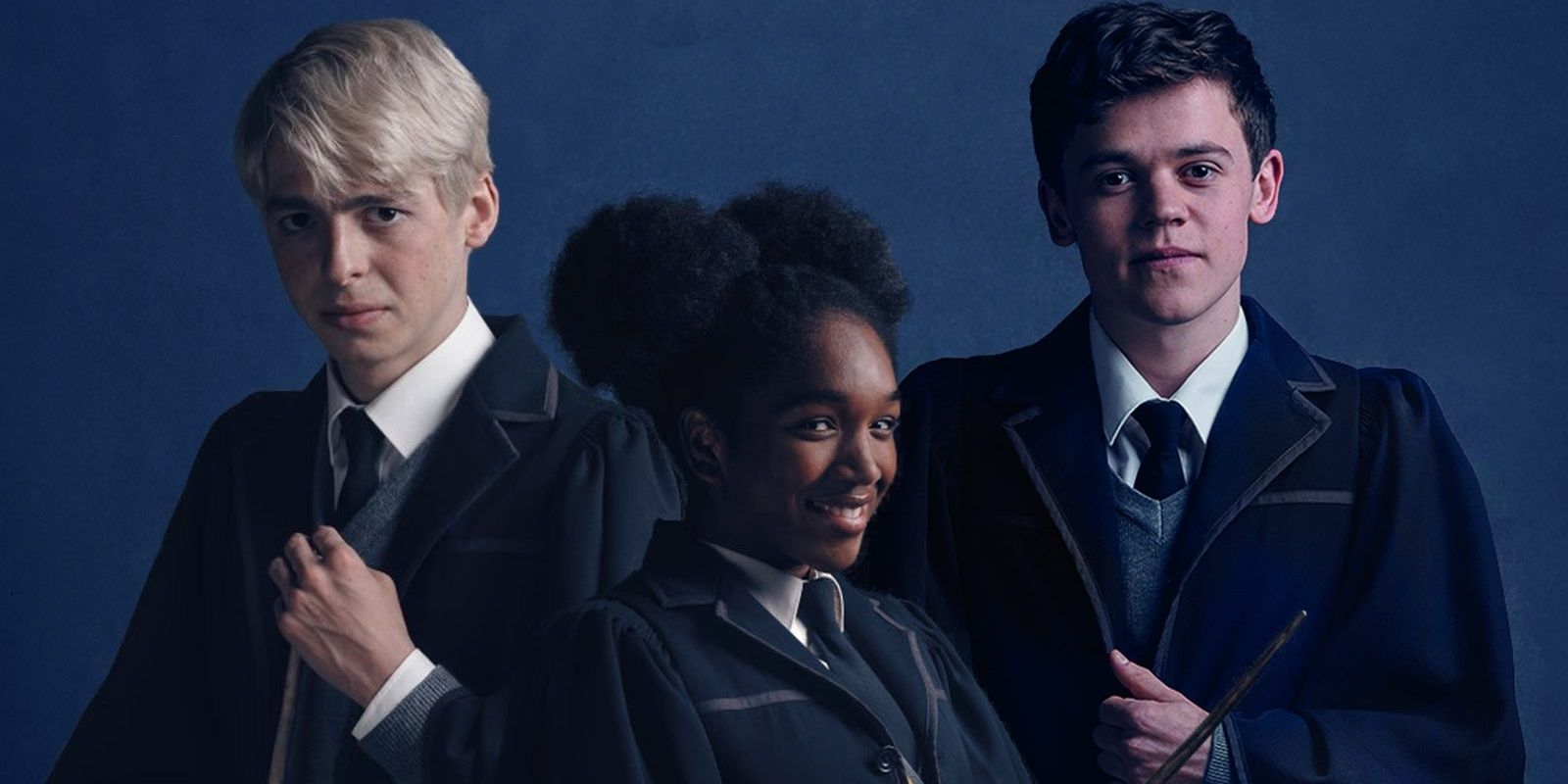 Scorpius Albus Rose pose for the camera in Harry Potter &amp; the Cursed Child