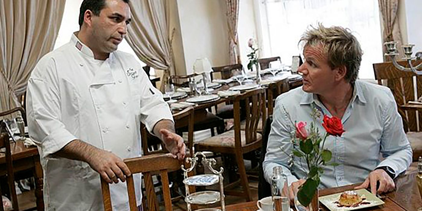 Gordon Ramsay talks to the head chef of the Secret Garden.