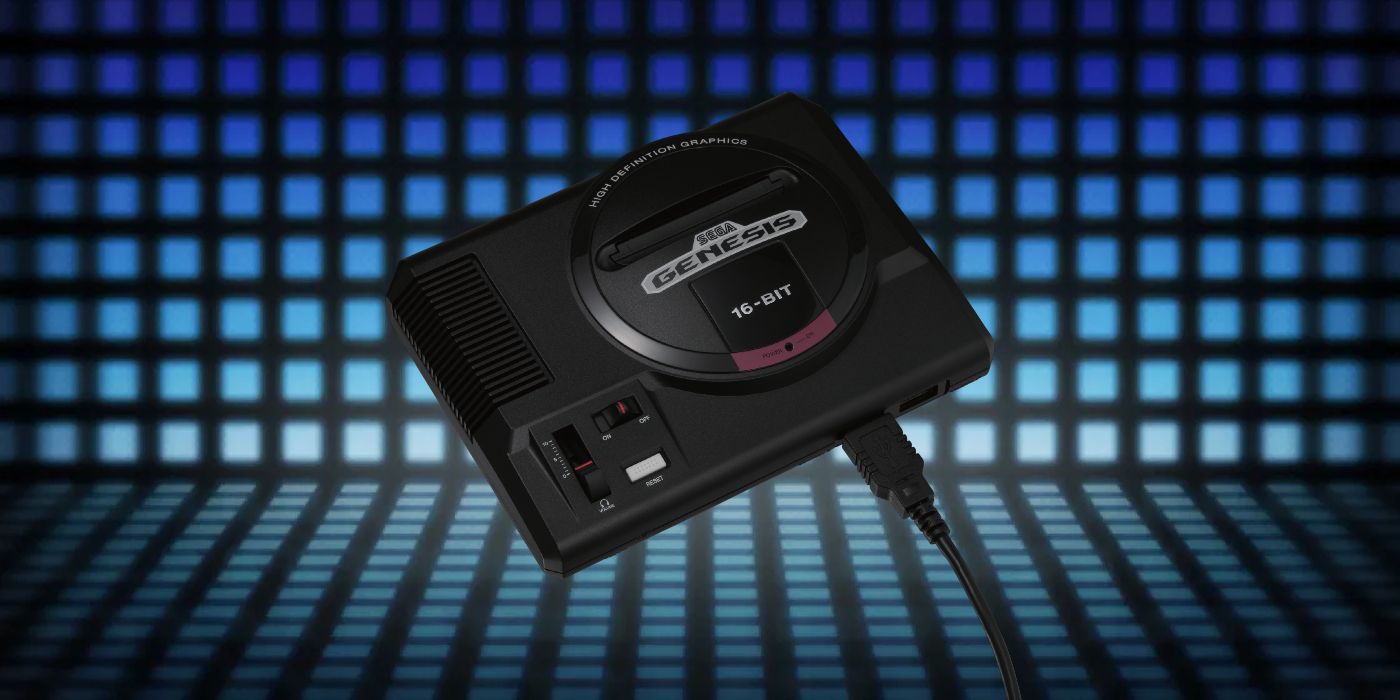 A Sega Genesis Mini console