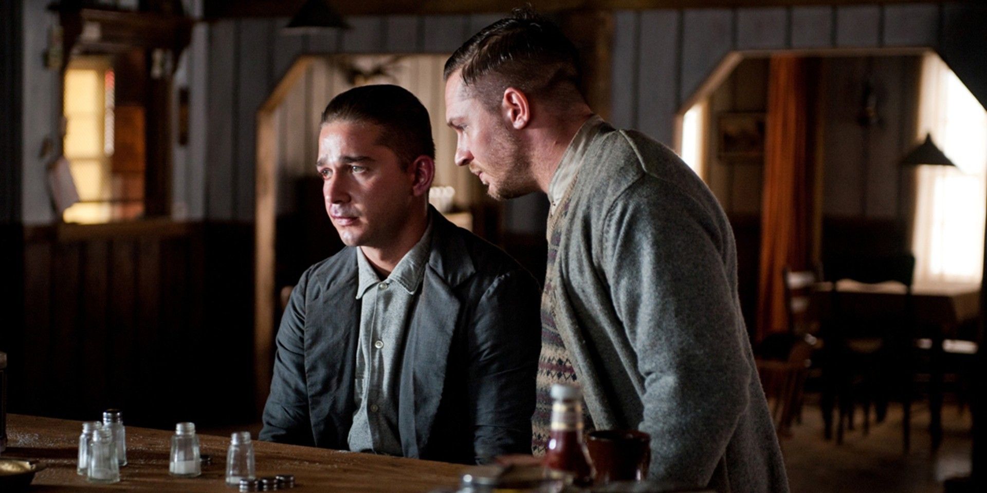 Shia LaBeouf and Tom Hardy in Lawless