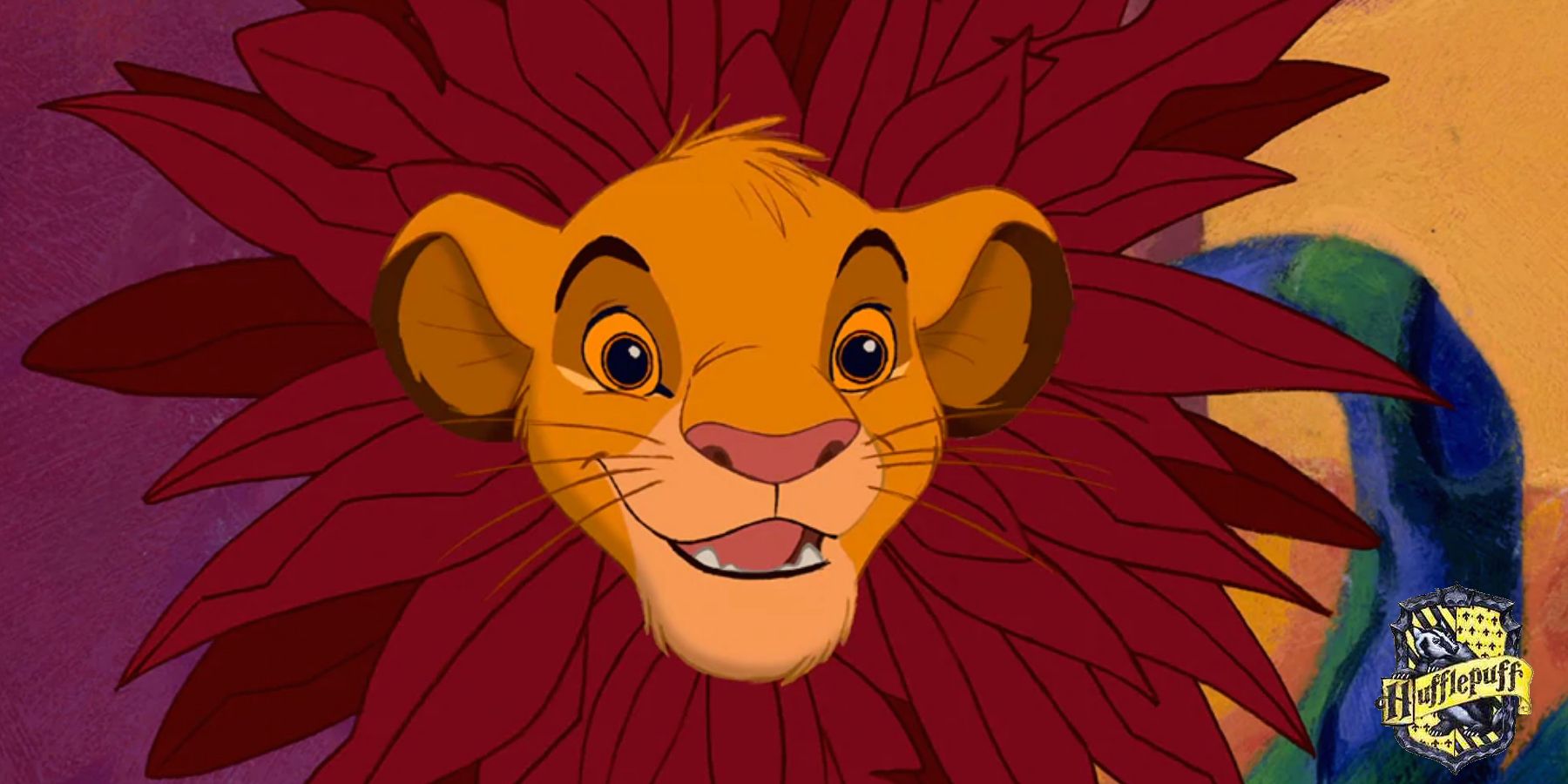 Simba In Disney The Lion King Hufflepuff