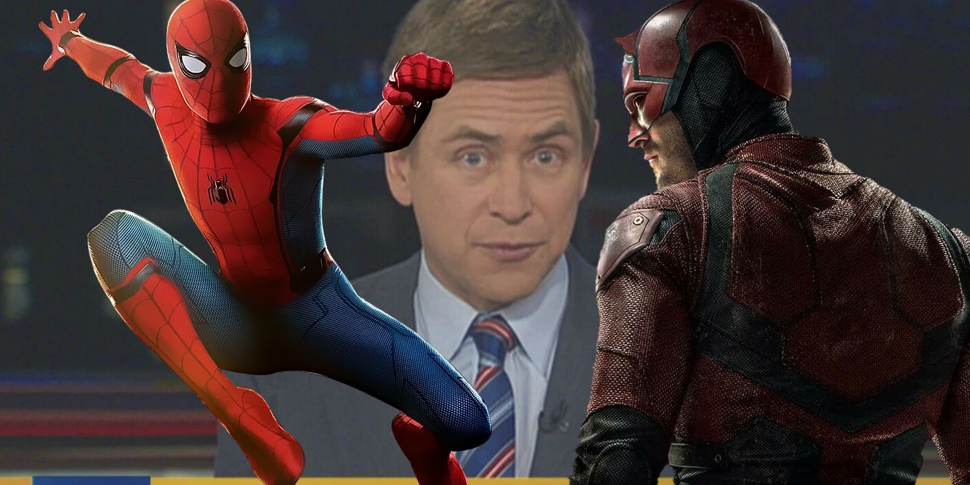 Spider-Man, Charlie Cox as Daredevil and Pat Kiernan MCU Netflix
