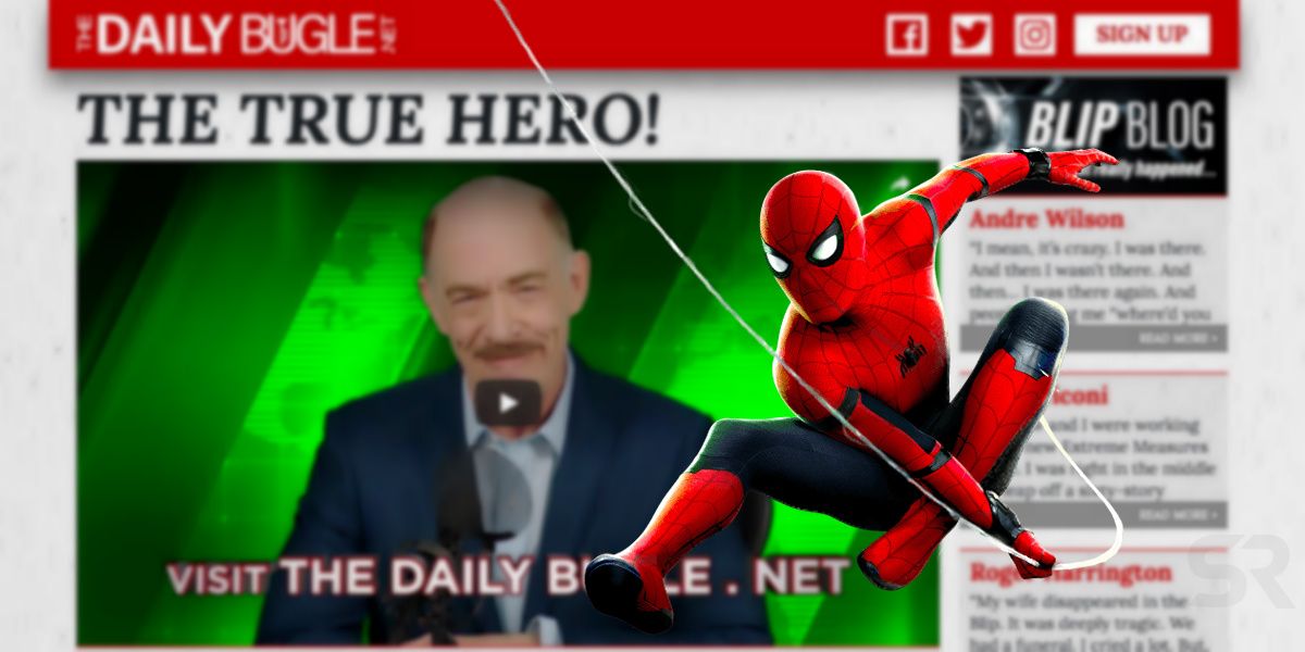 Spider-Man Far From Home Daily Bugle Website Correction