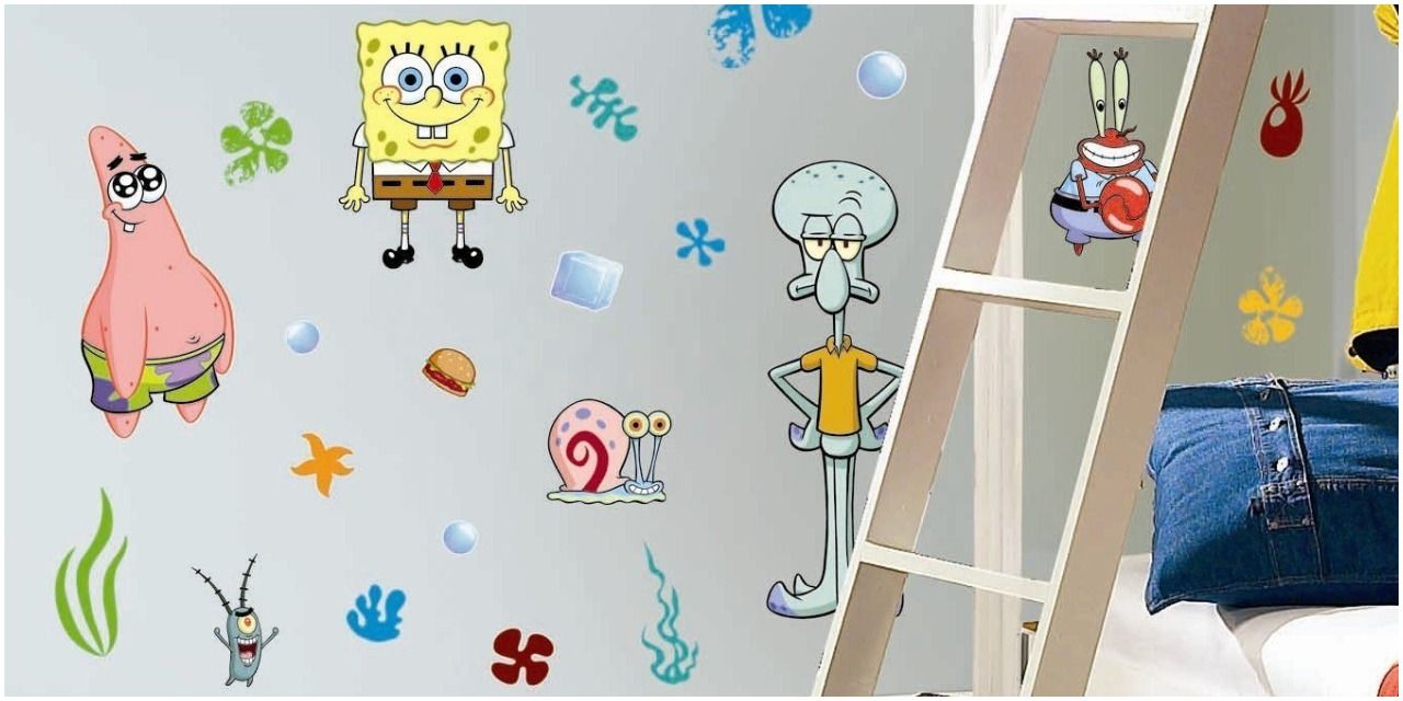 Spongebob Patrick Plankton Mr Krabs Gary Squidward Wall Decal