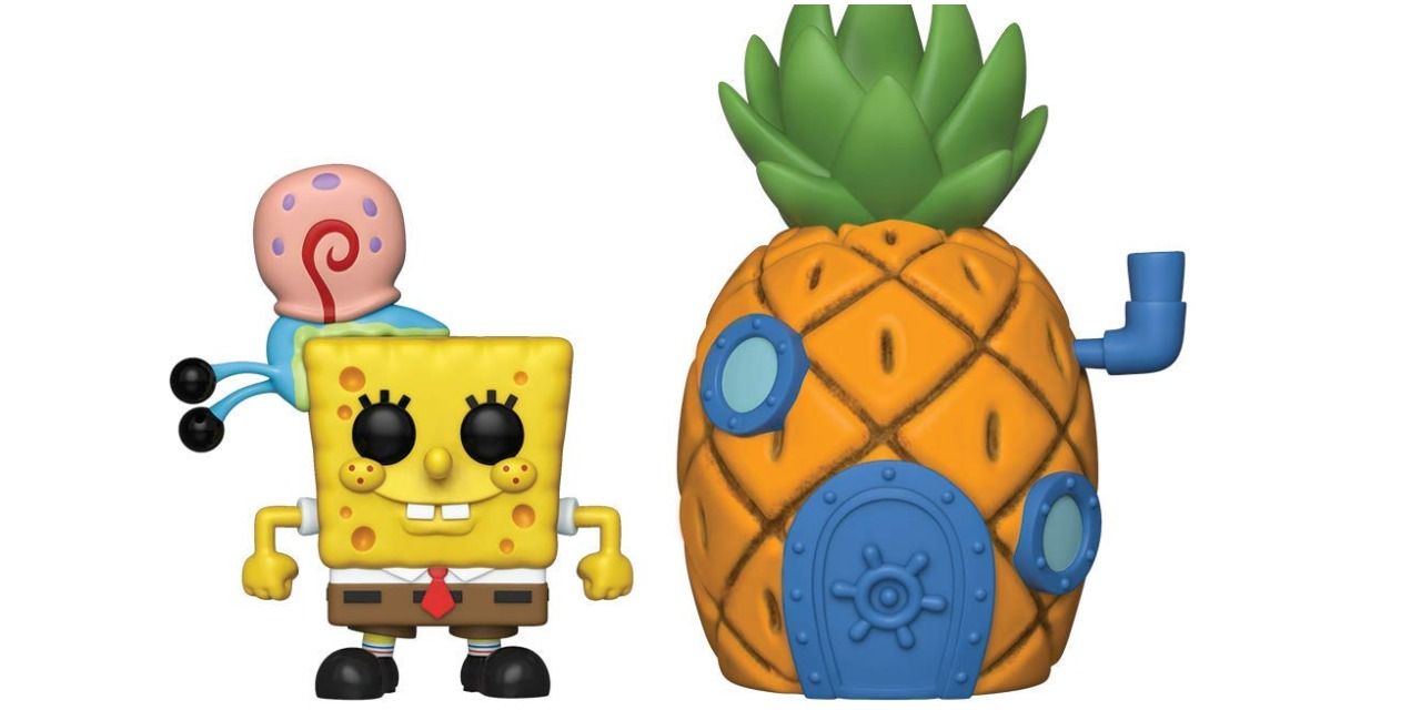 Spongebob Squarepants and Gary Funko POP