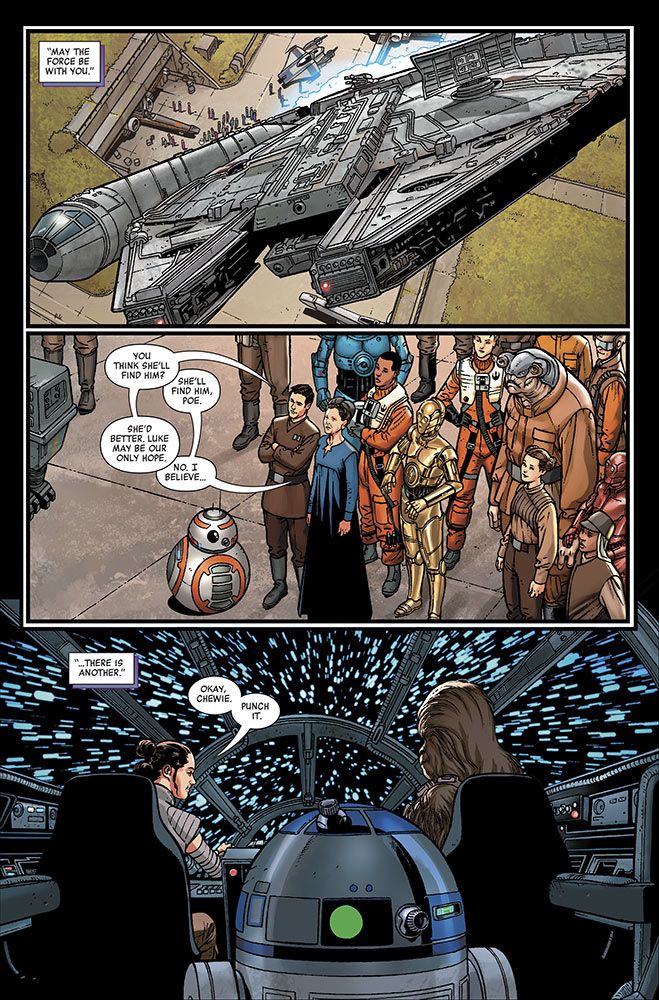 Star Wars Comic Delivers Rey & Leia's Missing Scene