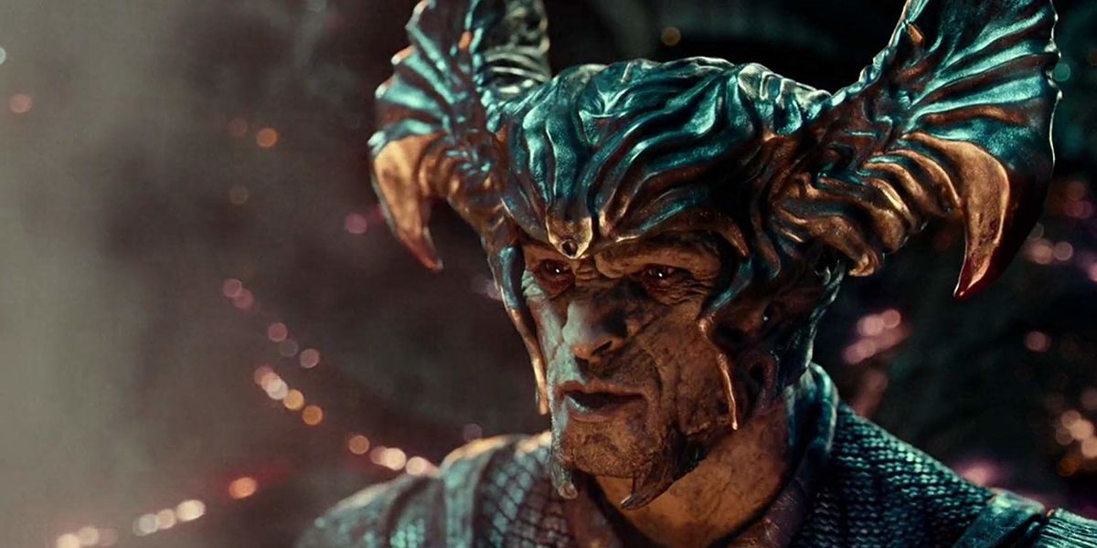 Steppenwolf looks forward in Justice League.