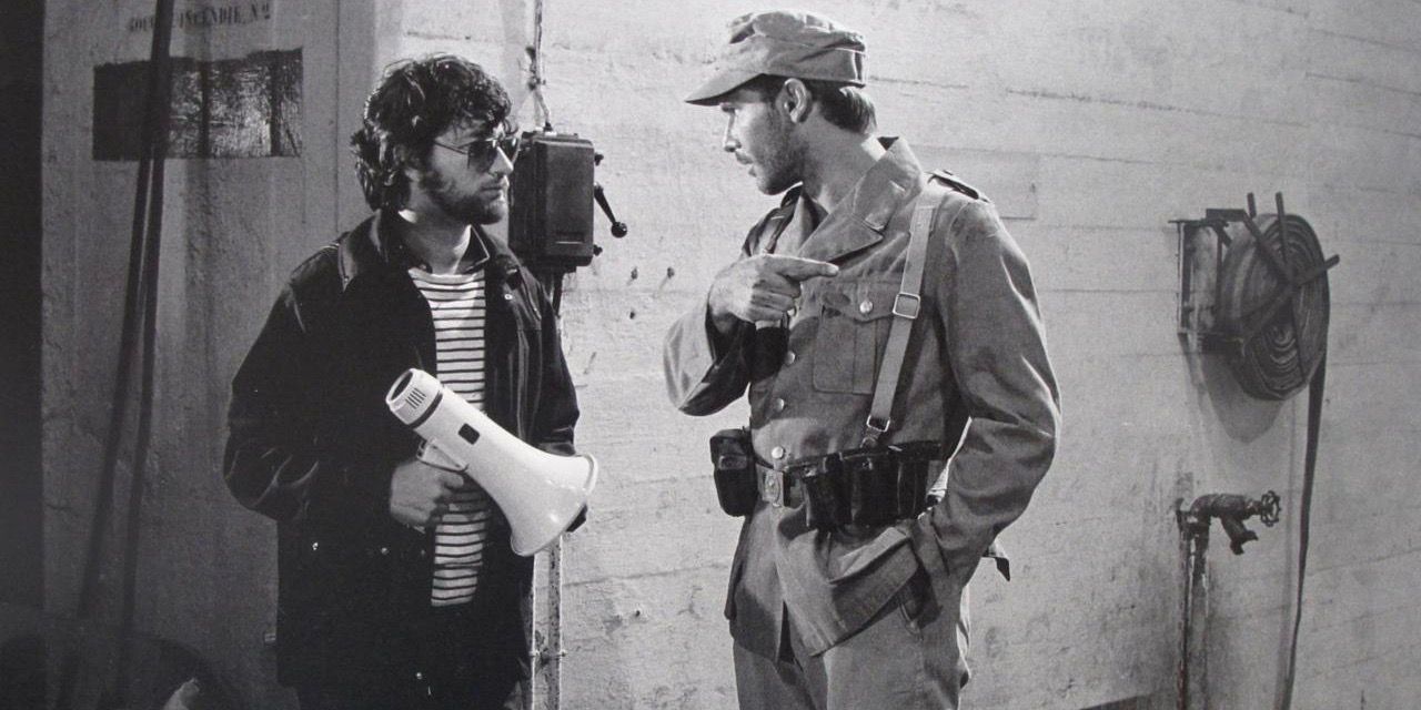 Steven Spielberg and Harrison Ford on Set of Indiana Jones Raiders of the Lost Ark