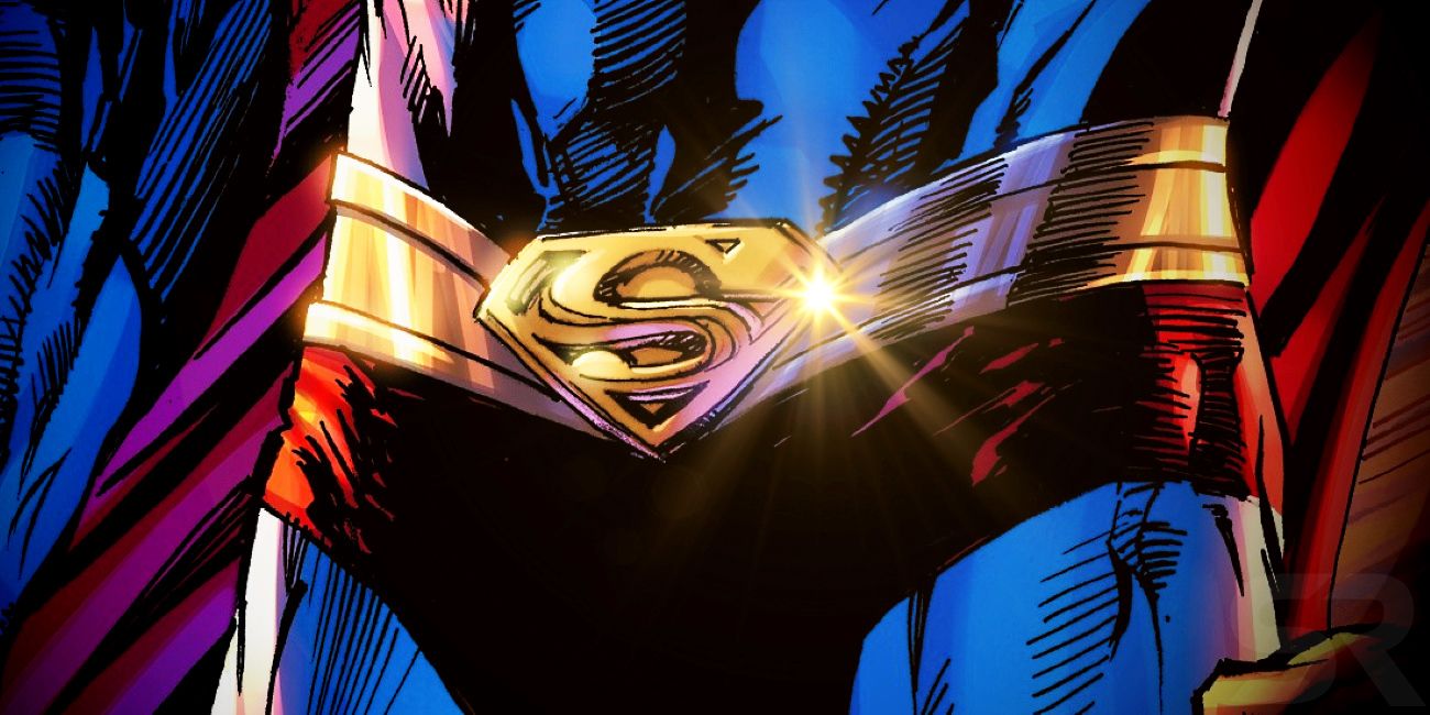 Superman Comic Belt Buckle Symbol