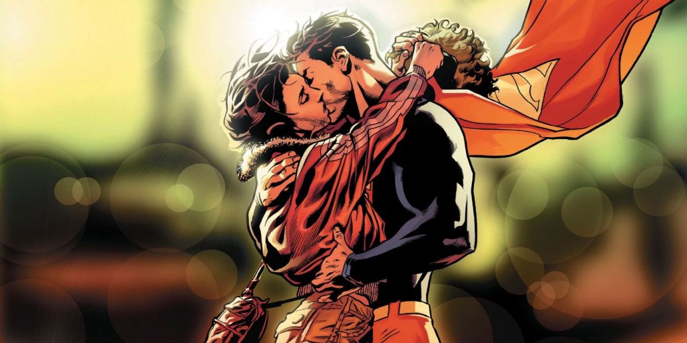 Superman Kissing Lois Lane Action Comics