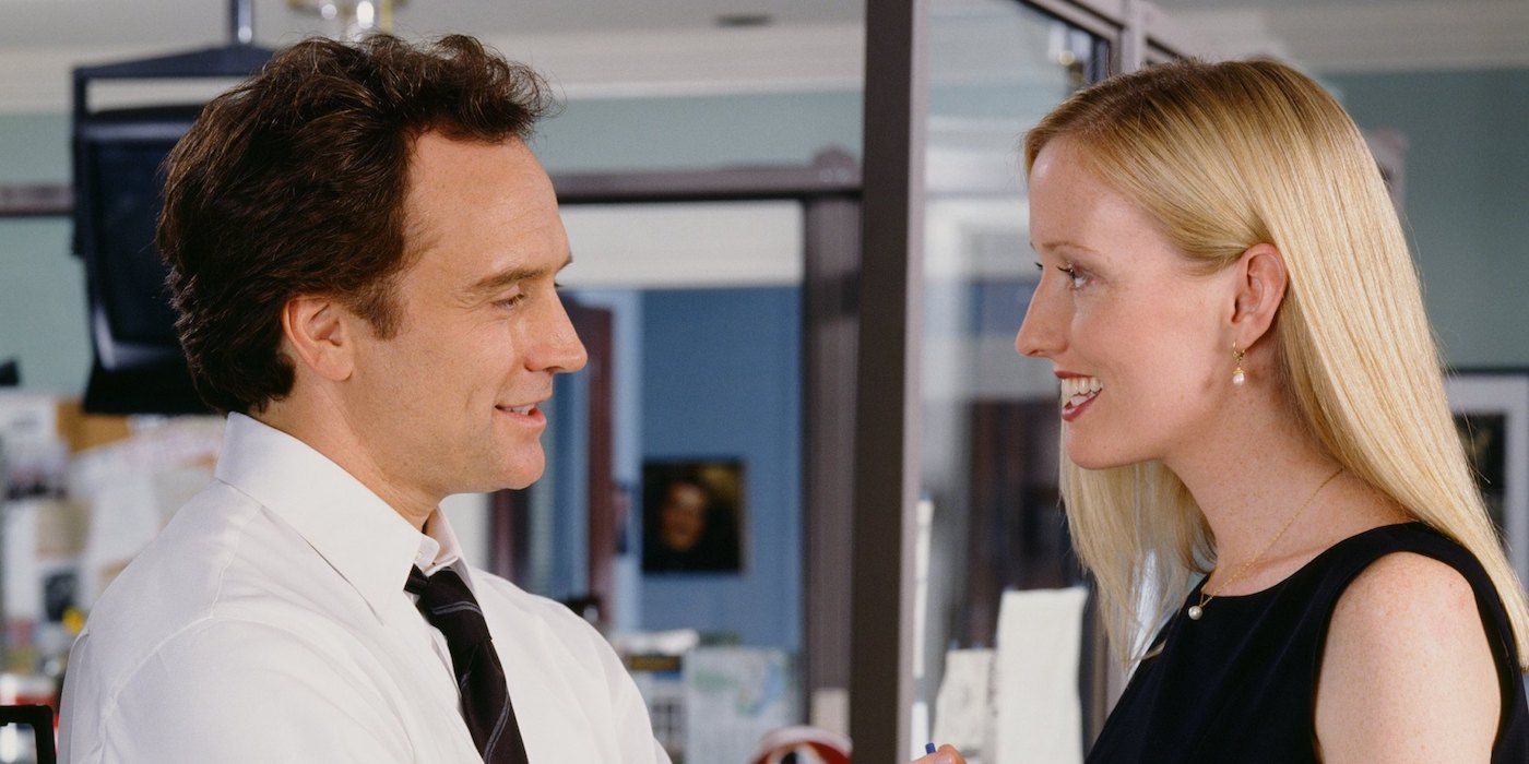 Josh Lyman and Donna Moss talking in The West Wing