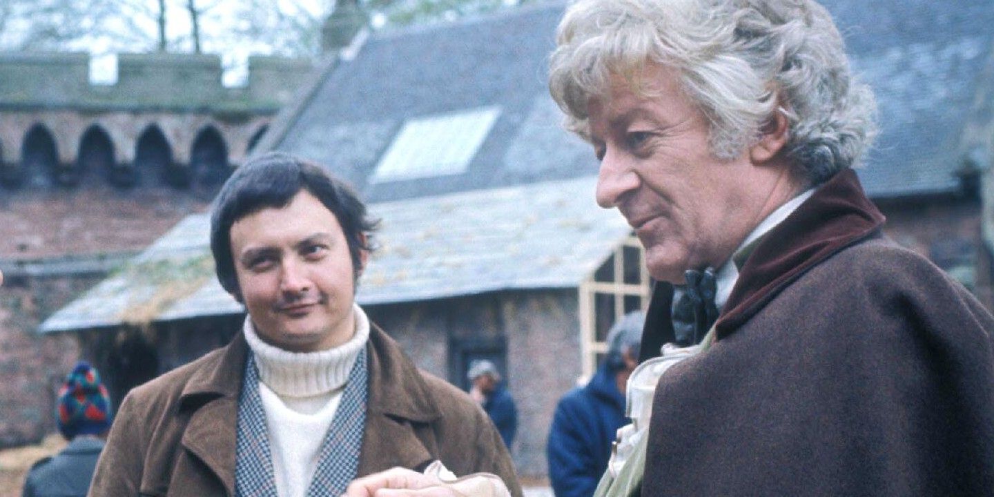 Terrance Dicks and Jon Pertwee Doctor Who