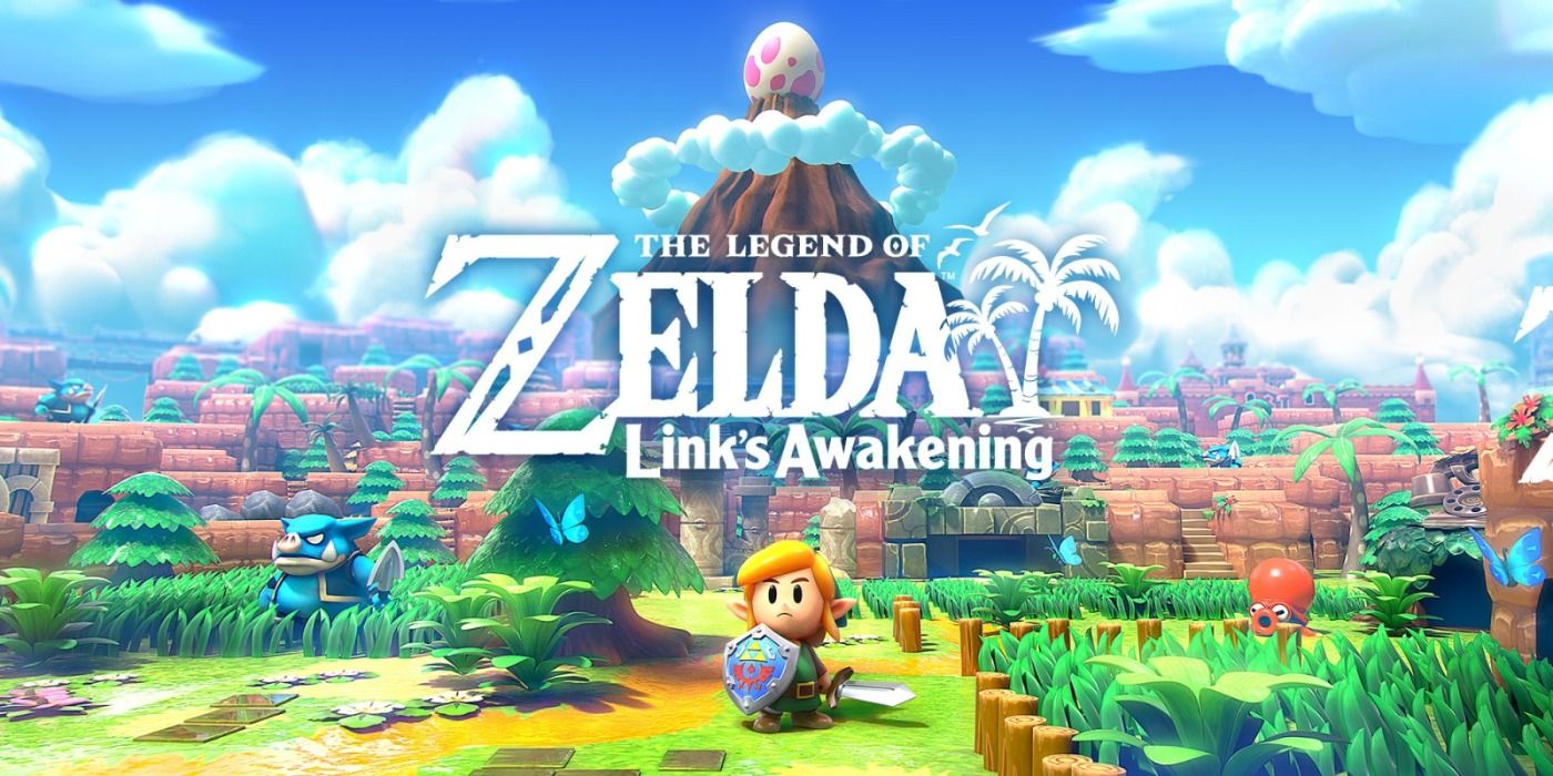 Portada del remake para Nintendo Switch de The Legend of Zelda: Link's Awakening.